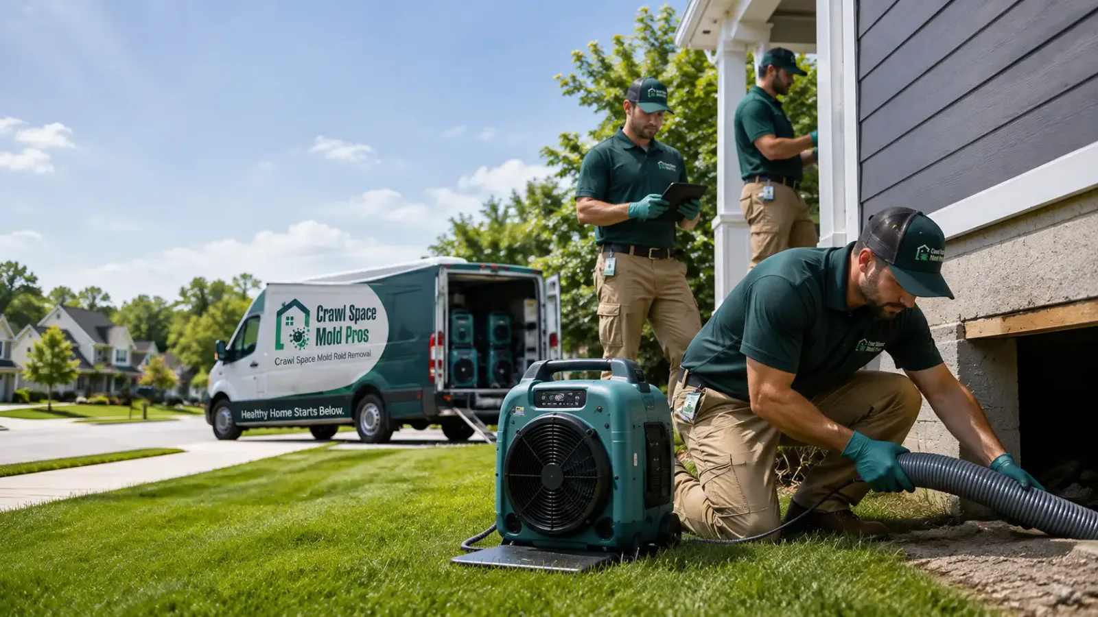 Crawl Space Mold Removal in Girard, KS